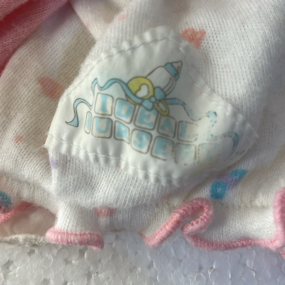 Vintage 1989 ideal rub A dub dolly nursery doll jointed bath time blonde romper - Picture 7 of 10